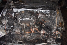 В Пензе сгорел легковой автомобиль