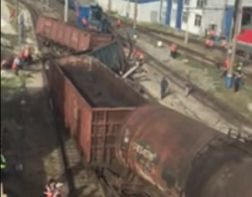 Появилось видео крушения поезда на Пензе-III