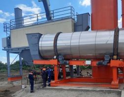 На Донбассе монтируют второй асфальтобетонный завод из Пензы