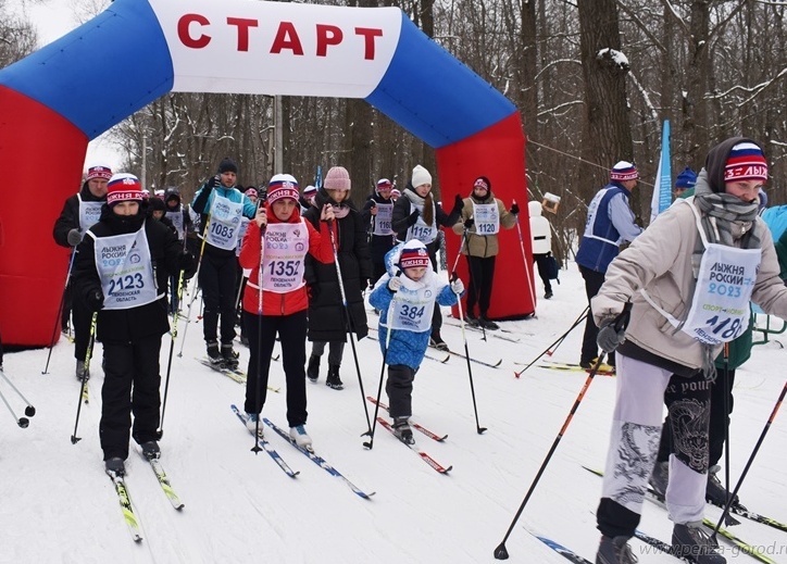 В «Лыжне России» приняли участие пензенцы в возрасте от 3 до 80 лет